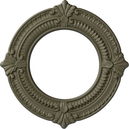 Ekena Millwork Benson Ceiling Medallion (Fits Canopies up to 6 1/8"), 11 1/8"OD x 6 1/8"ID x 5/8"P, Spartan Stone CM11BNSSF